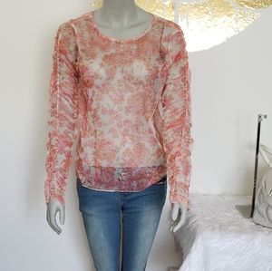 Zara silhouette LS pink